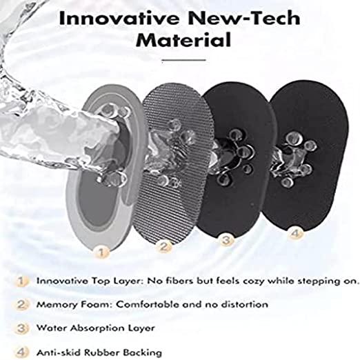 Water Absorbing Anti Slip Floor Mat, Bath Mat | Cushion Mat Super Absorbent Soft Carpet, Quick Dry Dirt Barrier For Bathroom Home, Office (40X60Cm, Assorted Color any 1)