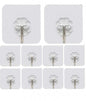 Hooks-Transparent Self Adhesive Hooks Hanger(Pack of 12)